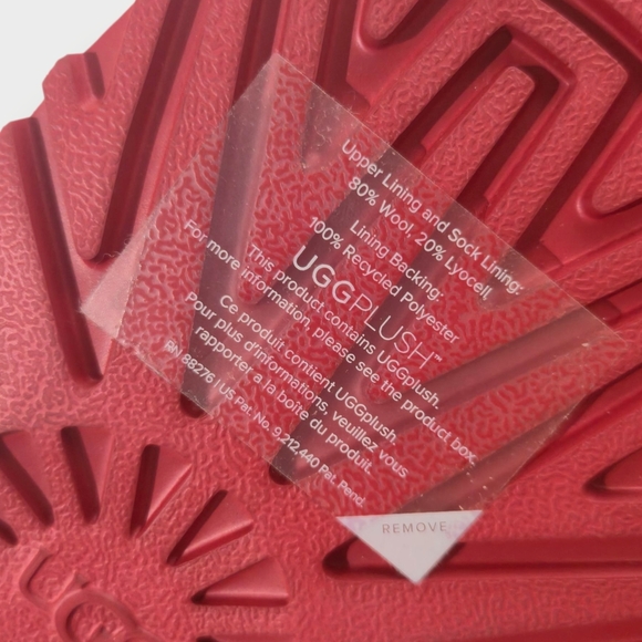 UGG Neumel Women Red Chukka Ankle Boots Size 9 EU 40 Mens 7 New With Defects - Picture 9 of 12